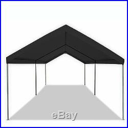 Caravan Canopy Domain 10 x 20 Foot Straight Leg Instant Canopy Tent Set, Black