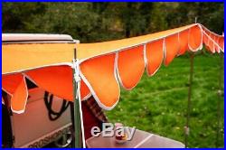 Caravan Canopy Retro Awning vintage retro style Sun Shade OLPRO Orange