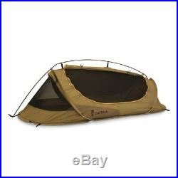 Catoma Badger Burrow 98604 Coyote Brown 1 Person Tactical Tent Shelter 33x90