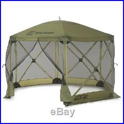 Clam Quick Set Escape Portable Camping Outdoor Canopy Screen + 3 Wind Panels