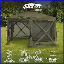 Clam Quick-Set Pavilion 12.5 x 12.5 Foot Portable Canopy Shelter, Green (Used)