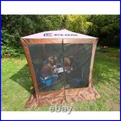 Clam Quick Set Traveler Portable Camping Gazebo Canopy Shelter, Brown (Used)
