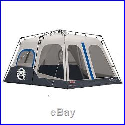 Coleman 2000018295 8-Person Instant Tent Black (14x10 Feet) Blue NEW
