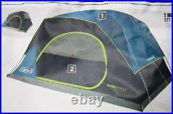 Coleman 2000036530 Camping Tent Dark Room Skydome Weather Protection Blue