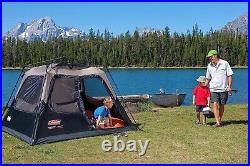 Coleman 4 Person Cabin Tent for Camping with 60 Second Instant Setup Brown/Black