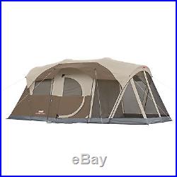Coleman 6 Person 2 Room Screened Camping Tent Outdoor Family Cabin Dome Shelter