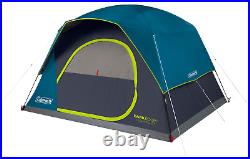 Coleman 6-Person Skydome Camping Tent Dark Room