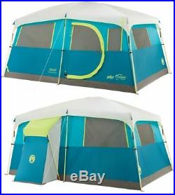 Coleman 8 Person Cabin Tent with Closet Tenaya Lake Fast Pitch Camping Equipment