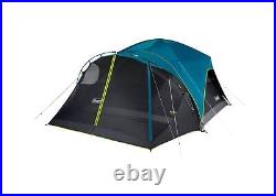 Coleman 8-Person Carlsbad Dark Room Dome Camping Tent with Screen Room, 2 Roo
