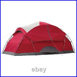Coleman 8-Person Cimarron Dome-Style Camping Tent, Red, USA Seller