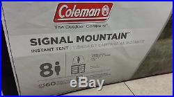 Coleman 8 Person Instant Signal Mountain Cabin Model Camping Tent 14' x 8