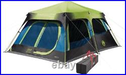 Coleman Camping Tent with Instant Setup, 10-Person Weatherproof, Dark Room