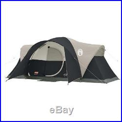 Coleman Montana 8 Person Family CAMPING TENT, 16x7 Ft 1 Room INSTANT TENT, Black