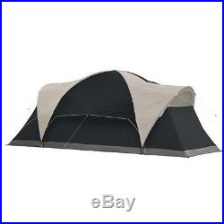 Coleman Montana 8 Person Family CAMPING TENT, 16x7 Ft 1 Room INSTANT TENT, Black