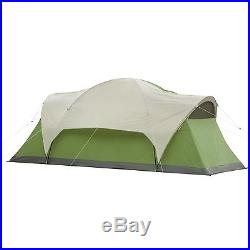 Coleman Montana 8 Person Family Camping Tent Waterproof Dome Cabin Green