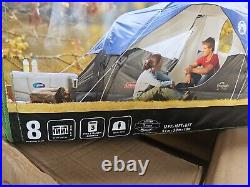 Coleman Red Canyon 8-Person Camping Tent- Weatherproof Blue Carry Bag