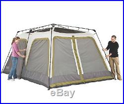 Coleman Signature 8 Person 2 Room Camping Instant Cabin Tent withRainfly 14 x 8