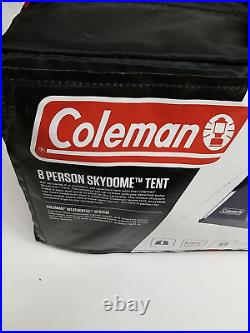Coleman Skydome 8 Person Camping Tent with Dark Room Technology Quick Set Up NEW