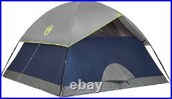 Coleman Sundome Camping Tent, 2/3/4/6 Person Dome Tent with Easy Setup, Include