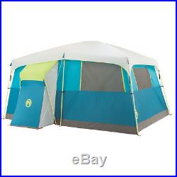 Coleman Tenaya Lake 8 Person Instant Cabin WeatherTec Camping Tent with 6 Chairs
