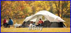 Coleman Tent 8 Person Instant Black Waterproof Camping Outdoor Room Hiking New