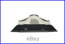 Coleman Tent 8 Person Instant Black Waterproof Camping Outdoor Room Hiking New
