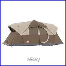 Coleman WeatherMaster 10 Person 2 Room Outdoor Family Camping Tent 17' x 9