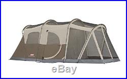Coleman WeatherMaster 2 Room 6-Person Screened Tent Family Camping Outdoors, New