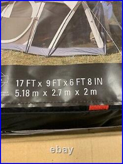 Coleman WeatherMaster 6-Person Tent with Screen Room 2166924 17ft. X 9ft Brown