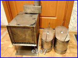 Collapsible Wood Burning Stove for Outfitter Hot Bell Tent Kitchen Folding