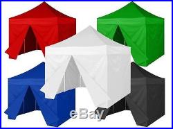 Commercial Easy Ez Pop Up Canopy Tent 10x10 Patio Gazebo+4 Side Walls+Carry Bag