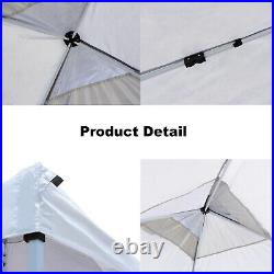 Commercial Pop up Tent 10x10ft Waterproof Canopy Tent with Carry Bag (White)