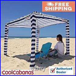 Cool Cabanas- Perfect Stripes with cotton poly canvas fabric, 50+UV pro-8 pockets