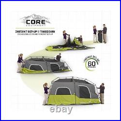 Core 9 Person Instant Cabin Tent 14' x 9', Green (40008) 9 Person (Green)