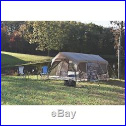 Cottage Cabin Tent 8 Person 12' LED Light withProjector Screen Wheeled Bag