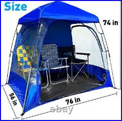 CoverU Tent Pod SUN Protection-Pop up 3-4 Person Climate Canopy Shelter Blue