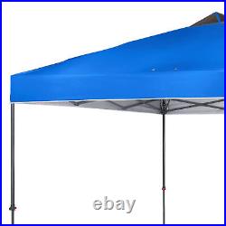 Crown Shades 10 x 10 Foot Instant Pop Up Folding Shade Canopy withCarry Bag, Blue