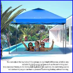 Crown Shades 10 x 10 Foot Instant Pop Up Folding Shade Canopy withCarry Bag, Blue
