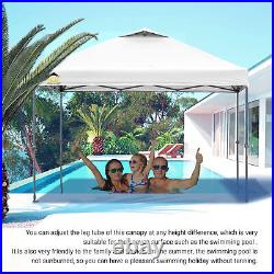 Crown Shades 10 x 10 Foot Instant Pop Up Folding Shade Canopy withCarry Bag, White
