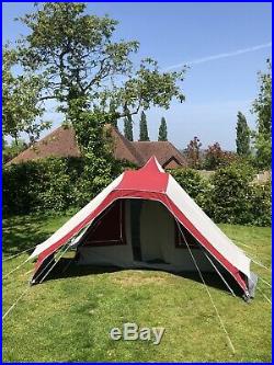 De Wit Noord Holland 4 Berth Dutch Canvas Tent with awning. Virtually perfect