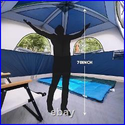 Double Layer Family Camping Tent, Tents 6 Person Waterproof Windproof Easy Setup