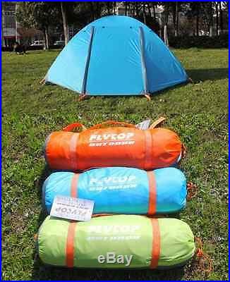 Double layer 2 person 4 Season Aluminum Outdoor Camping Tent with Snow Skirt