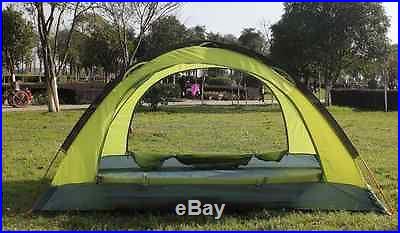 Double layer 2 person 4 Season Aluminum Outdoor Camping Tent with Snow Skirt