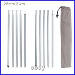 Durable 50cm Canopy Tarp Poles Versatile Rods for Tent Extensions and Canopies