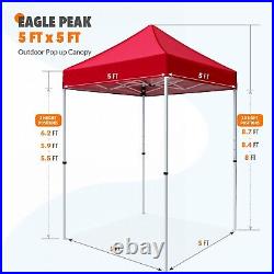 EAGLE PEAK 5x5 Easy Set-up Straight Leg Pop Up Canopy