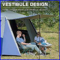 EVER ADVANCED 6 Person Blackout Camping Tent Instant Cabin Tents for Family with