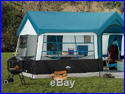 EXTRA LARGE Family CAMPING TENT 12 Person 3 Rooms 20 x 12ft Wheeled Carry Case