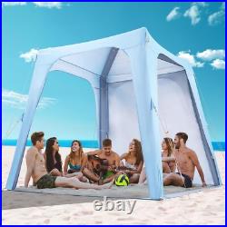 Elegear Inflatable Beach Canopy Tent, 7'x7' Beach Cabana, 30s Setup UPF 50+ UV P Elegear Inflatable Beach Canopy Tent, 7'x7' Beach Cabana, 30s Setup UPF 50+ UV P