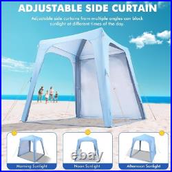 Elegear Inflatable Beach Canopy Tent, 7'x7' Beach Cabana, 30s Setup UPF 50+ UV P Elegear Inflatable Beach Canopy Tent, 7'x7' Beach Cabana, 30s Setup UPF 50+ UV P