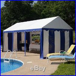 Enclosure Kit With Windows For Party Tent 10X20 Ft / 3X6 M, Blue/White